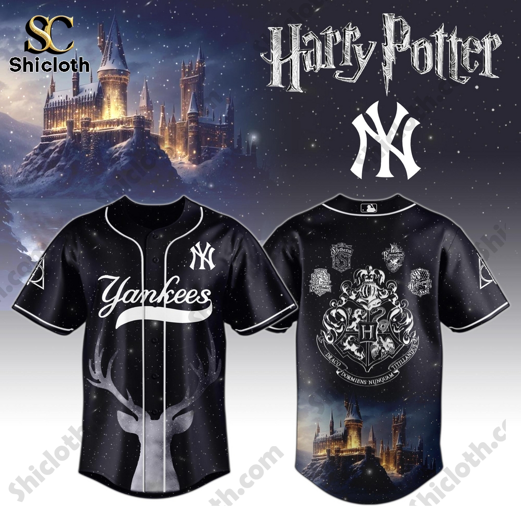 New York Yankees Patronus Charm Harry Potter Baseball Jersey