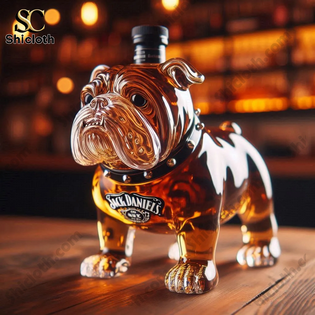 NEWEST Bulldog Crown Royal Whiskey Bottle