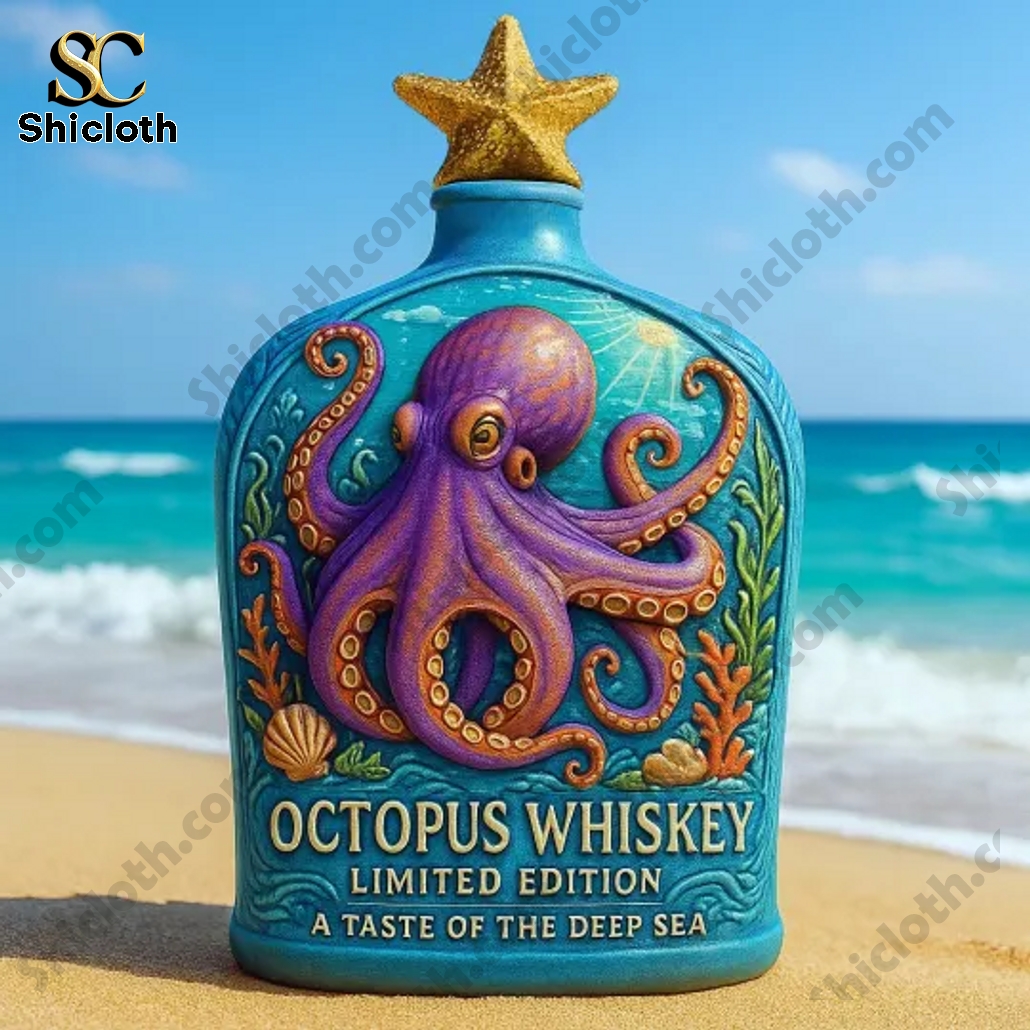 Octopus Limited Edition Whiskey Bottle 3 Octopus Limited Edition Whiskey Bottle - Image 3