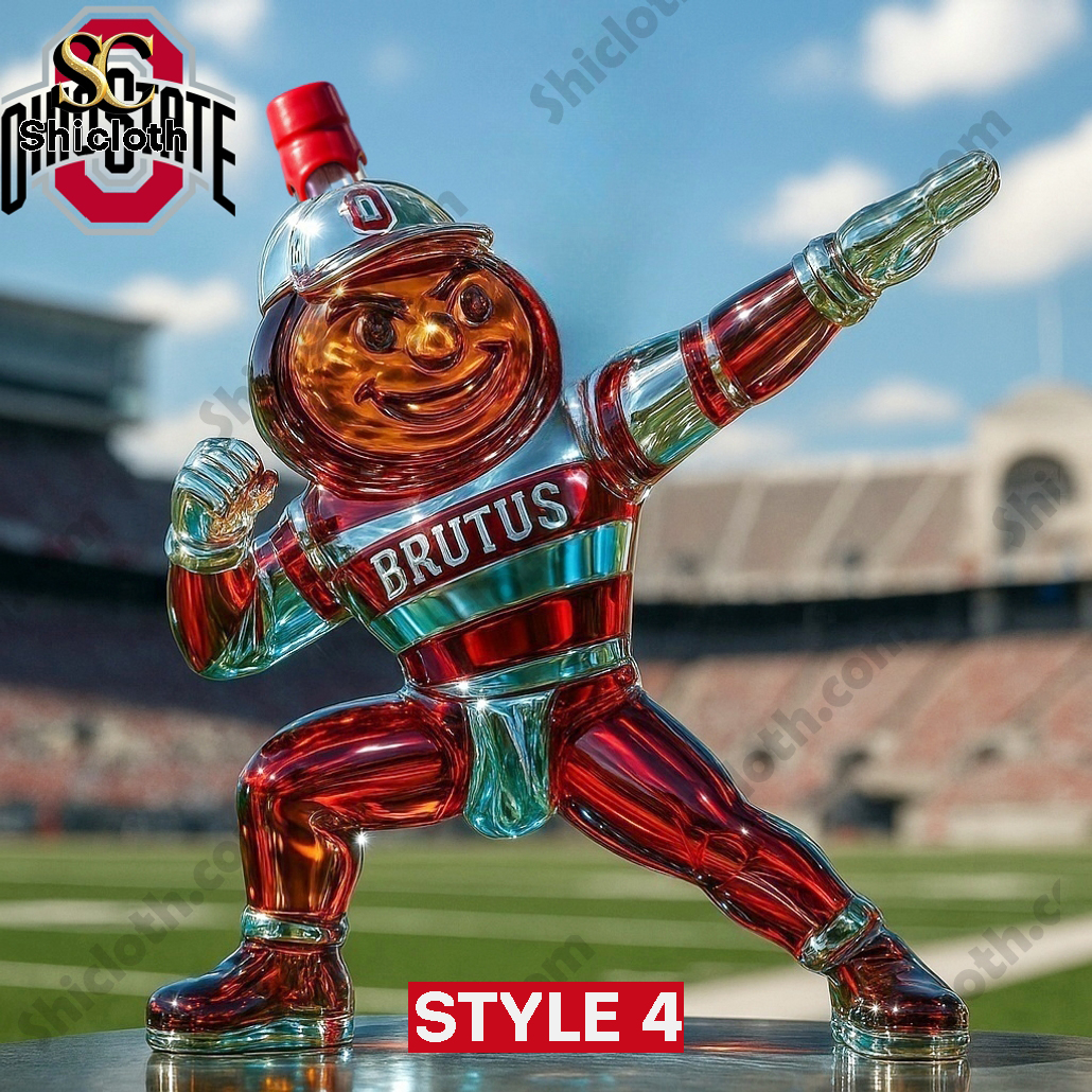 Ohio State Buckeyes Brutus Buckeye Whiskey Bottle 3 Ohio State Buckeyes Brutus Buckeye Whiskey Bottle - Image 3