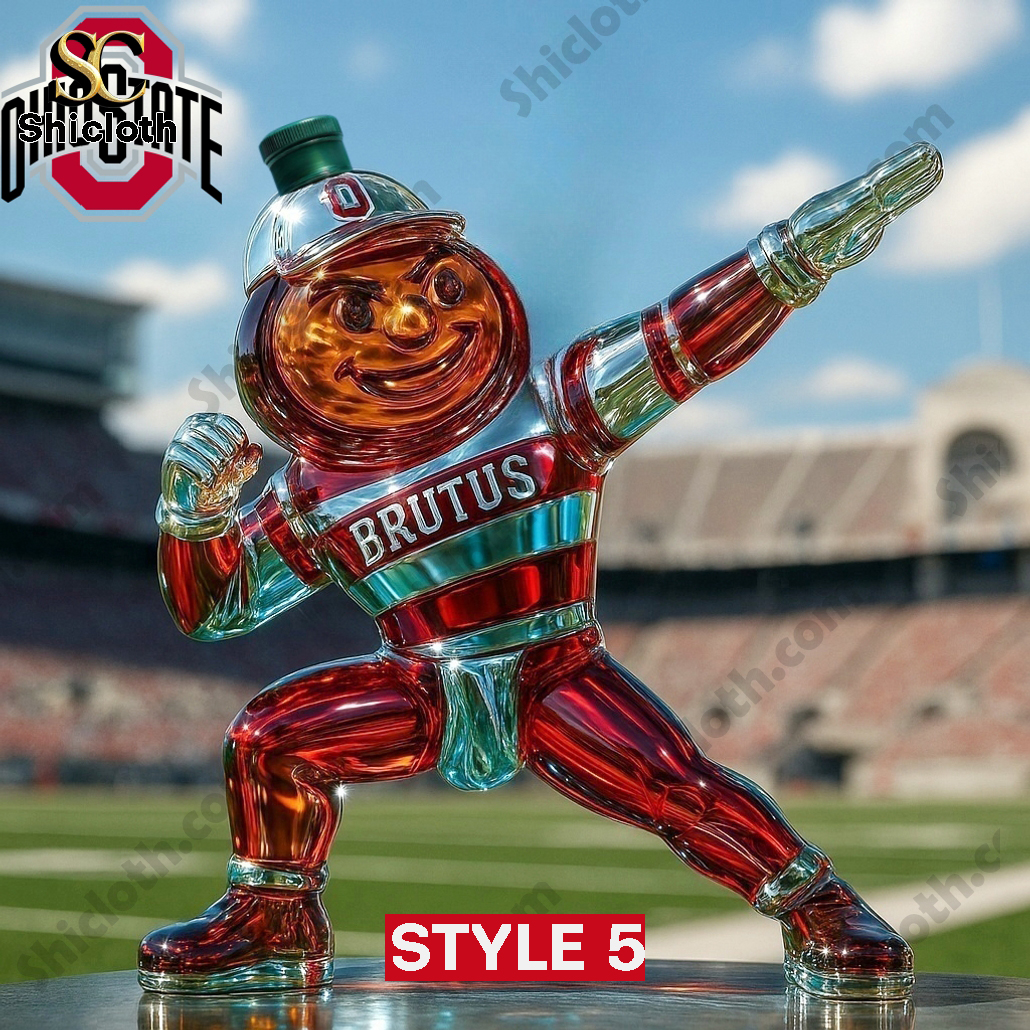 Ohio State Buckeyes Brutus Buckeye Whiskey Bottle 4 Ohio State Buckeyes Brutus Buckeye Whiskey Bottle - Image 4