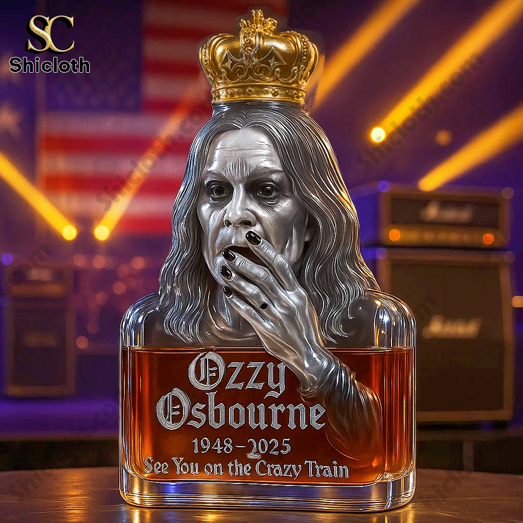 Ozzy Osbourne Memorial Whiskey Bottle