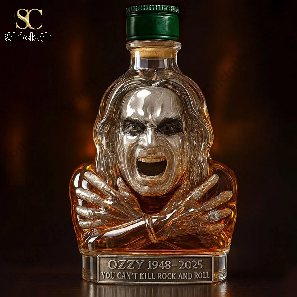 Ozzy Osbourne You Can't Kill Rock And Roll Memorial Collector Whiskey Bottle 4 Ozzy Osbourne You Can't Kill Rock And Roll Memorial Collector Whiskey Bottle - Image 4