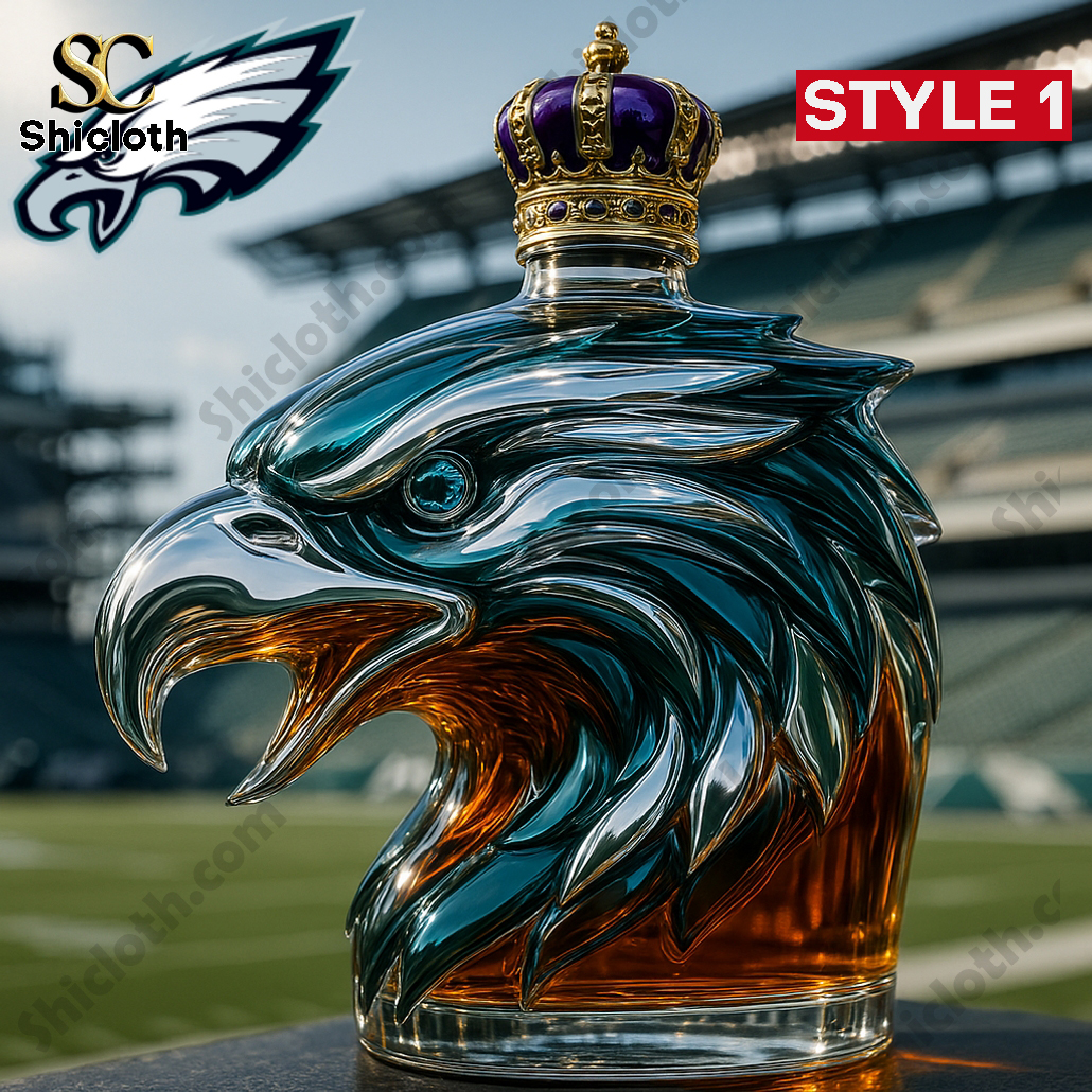 Philadelphia Eagles Swoop Head Limited Edition Whisky Bottle