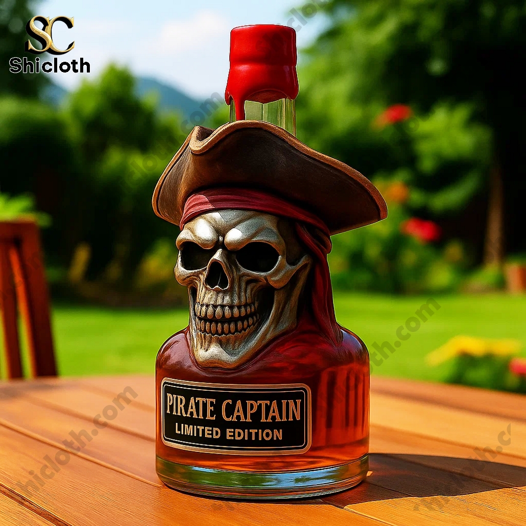 Pirate Captain Crown Royal Whiskey Bottle 4 Pirate Captain Crown Royal Whiskey Bottle - Image 4