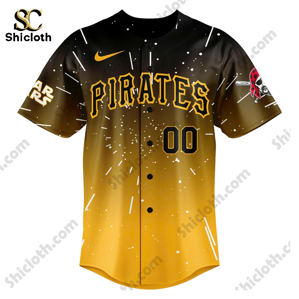 Alternative view of Pittsburgh Pirates 2025 Star Wars Night Custom Baseball Jersey