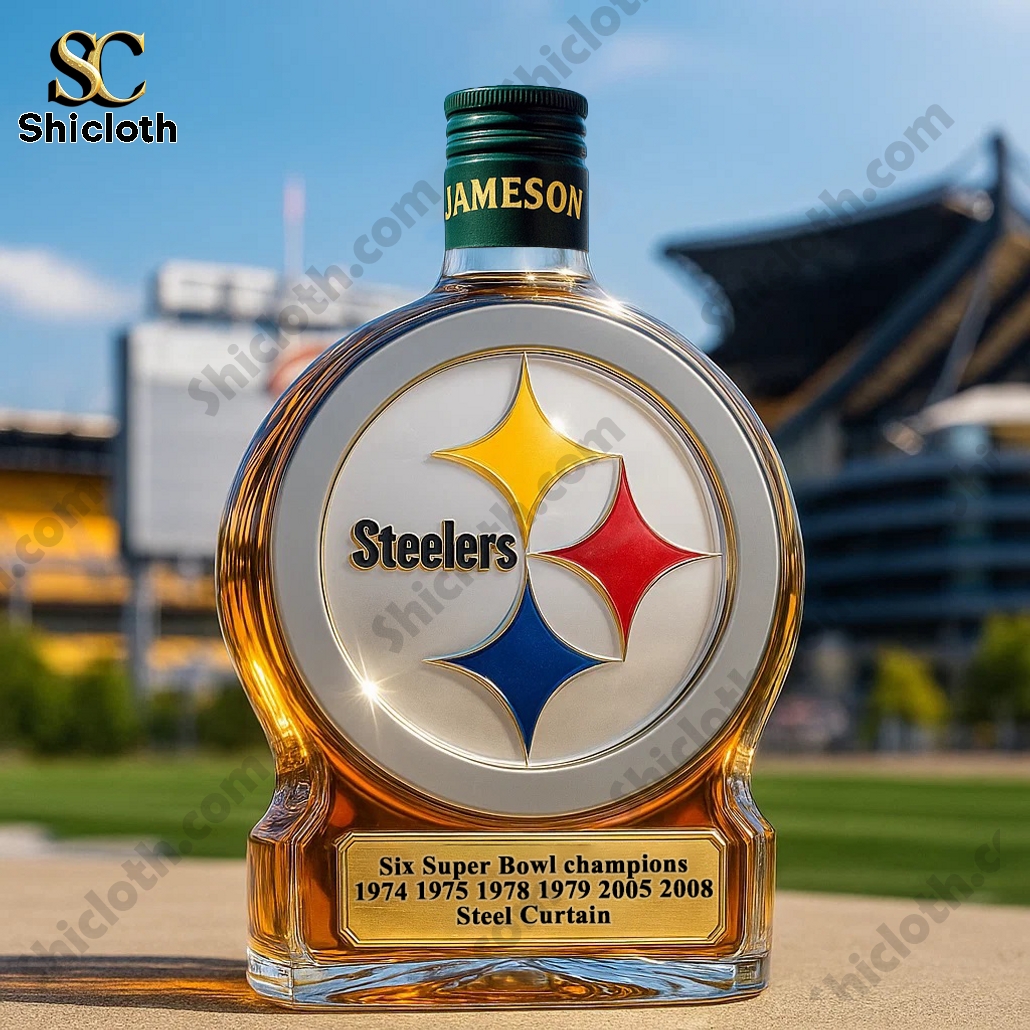 Pittsburgh Steelers Super Bowl Champions Whiskey Bottle 5 Pittsburgh Steelers Super Bowl Champions Whiskey Bottle - Image 5