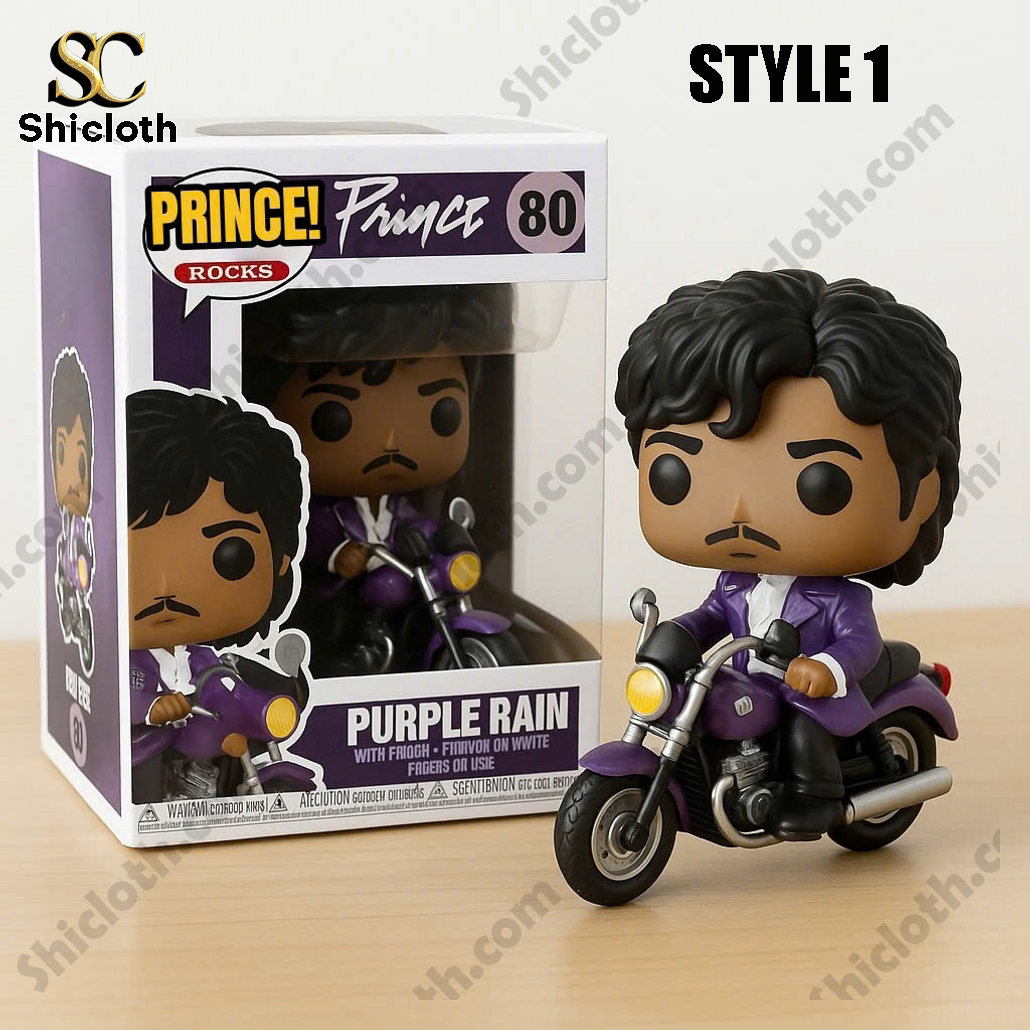 Prince Purple Rain Motorcycle Pop Figure Doll
