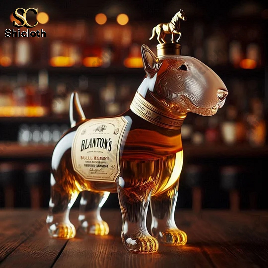 Puppy Dog Bull Terrier Whiskey Bottle 3 Puppy Dog Bull Terrier Whiskey Bottle - Image 3