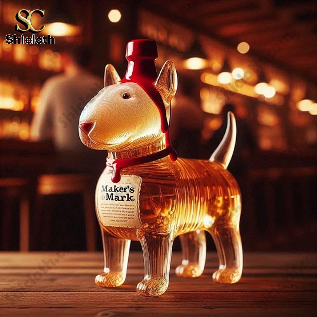 Puppy Dog Bull Terrier Whiskey Bottle 4 Puppy Dog Bull Terrier Whiskey Bottle - Image 4