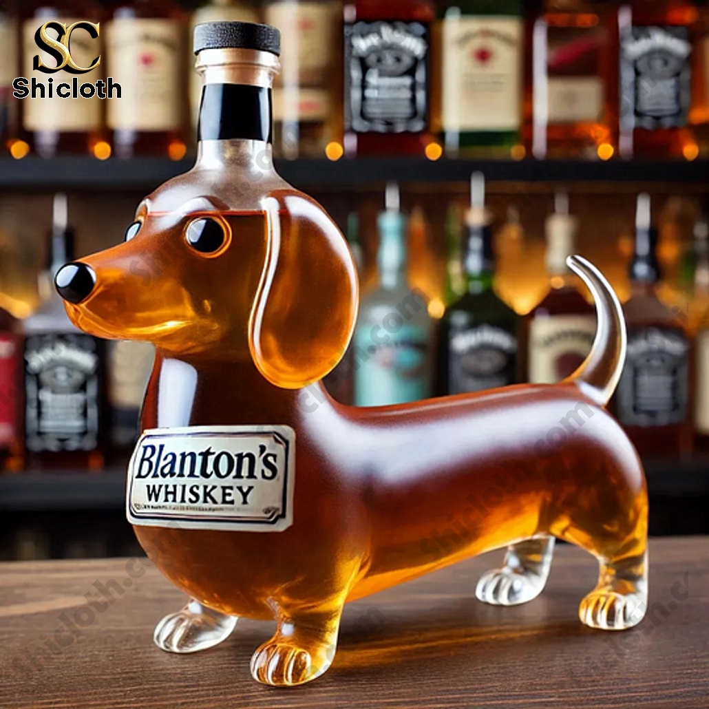 Mini Long Haired Dachshund Whiskey Bottle 3 Mini Long Haired Dachshund Whiskey Bottle - Image 3