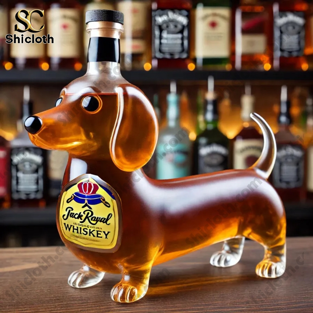 Mini Long Haired Dachshund Whiskey Bottle 5 Mini Long Haired Dachshund Whiskey Bottle - Image 5