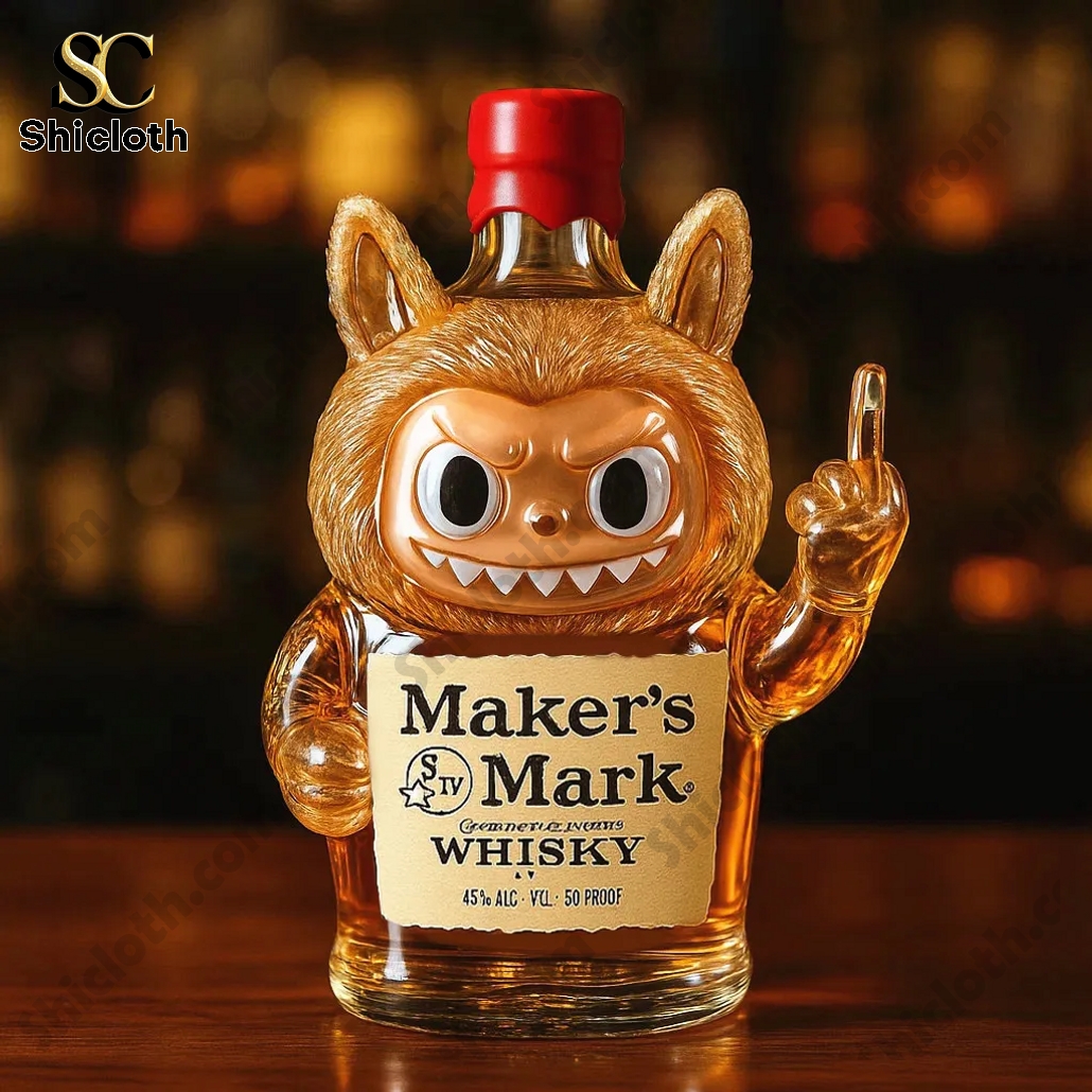 Rebellious Labubu Whiskey Bottle 3 Rebellious Labubu Whiskey Bottle - Image 3