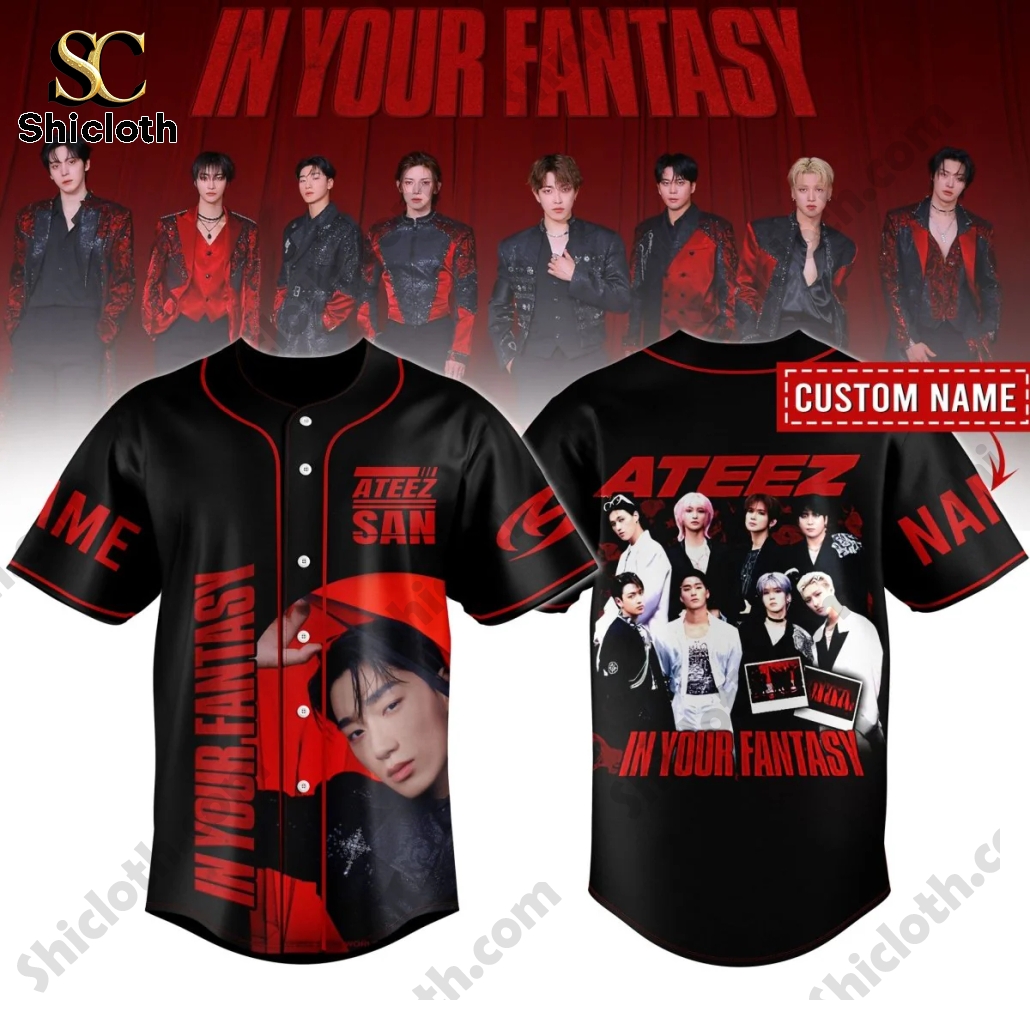 San ATEEZ In Your Fantasy Baseball Jersey