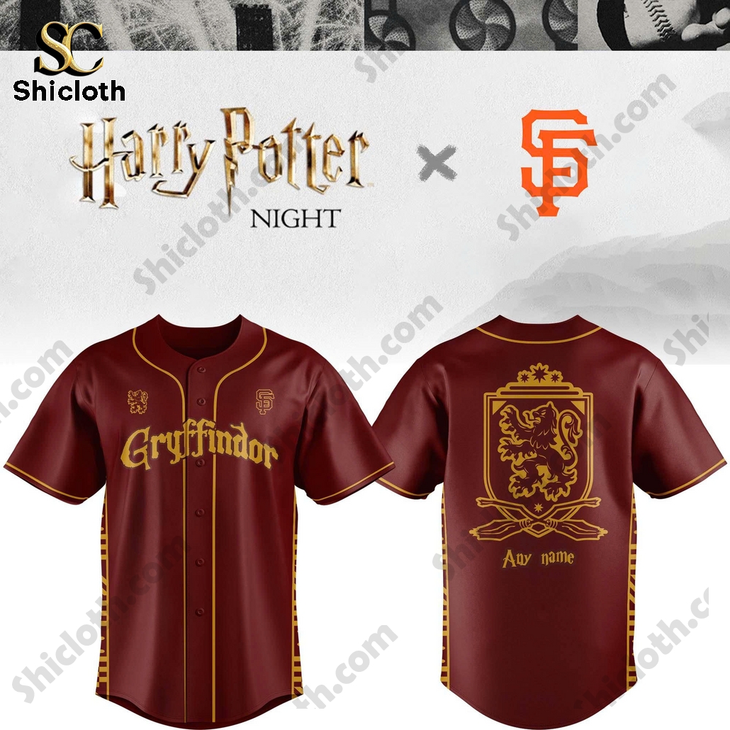 San Francisco Giants Gryffindor House Baseball Jersey