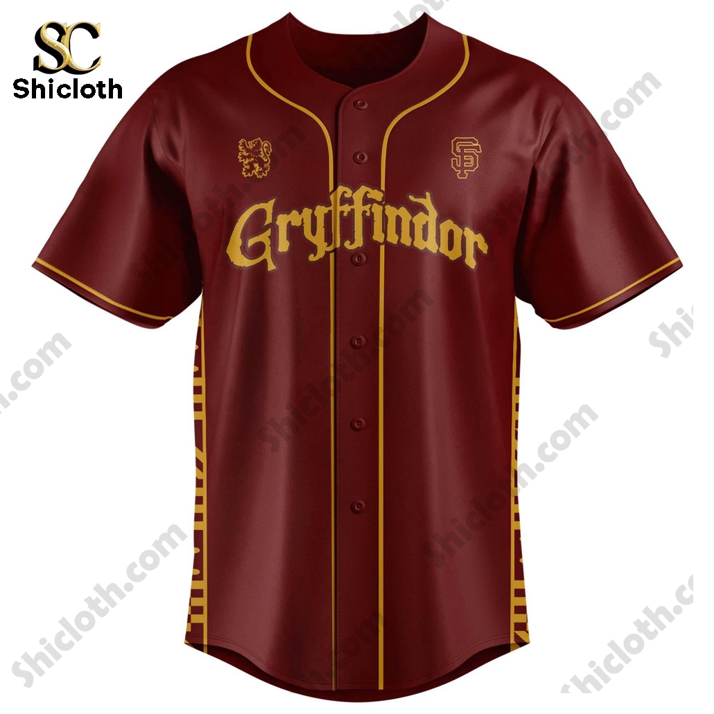 Alternative view of San Francisco Giants Gryffindor House Baseball Jersey