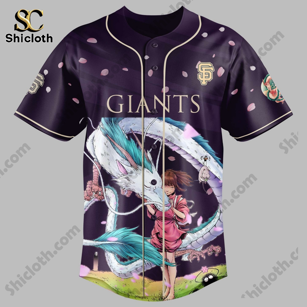 San Francisco Giants MLB Spirited Away Baseball Jersey