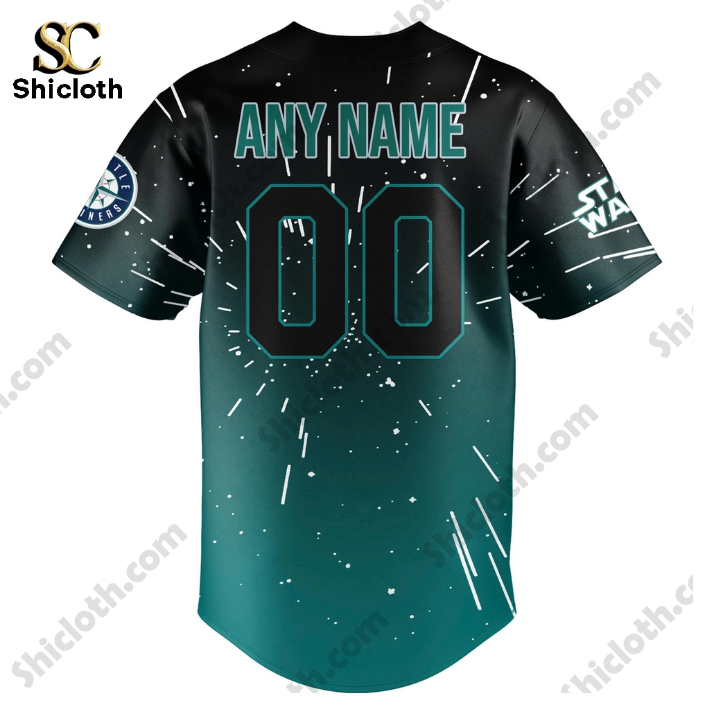 Alternative view of Seattle Mariners 2025 Star Wars Custom Night jersey