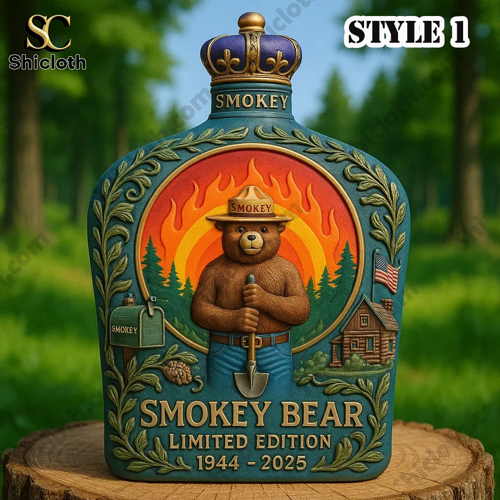 Smokey Bear Limited Edition Whiskey Bottle