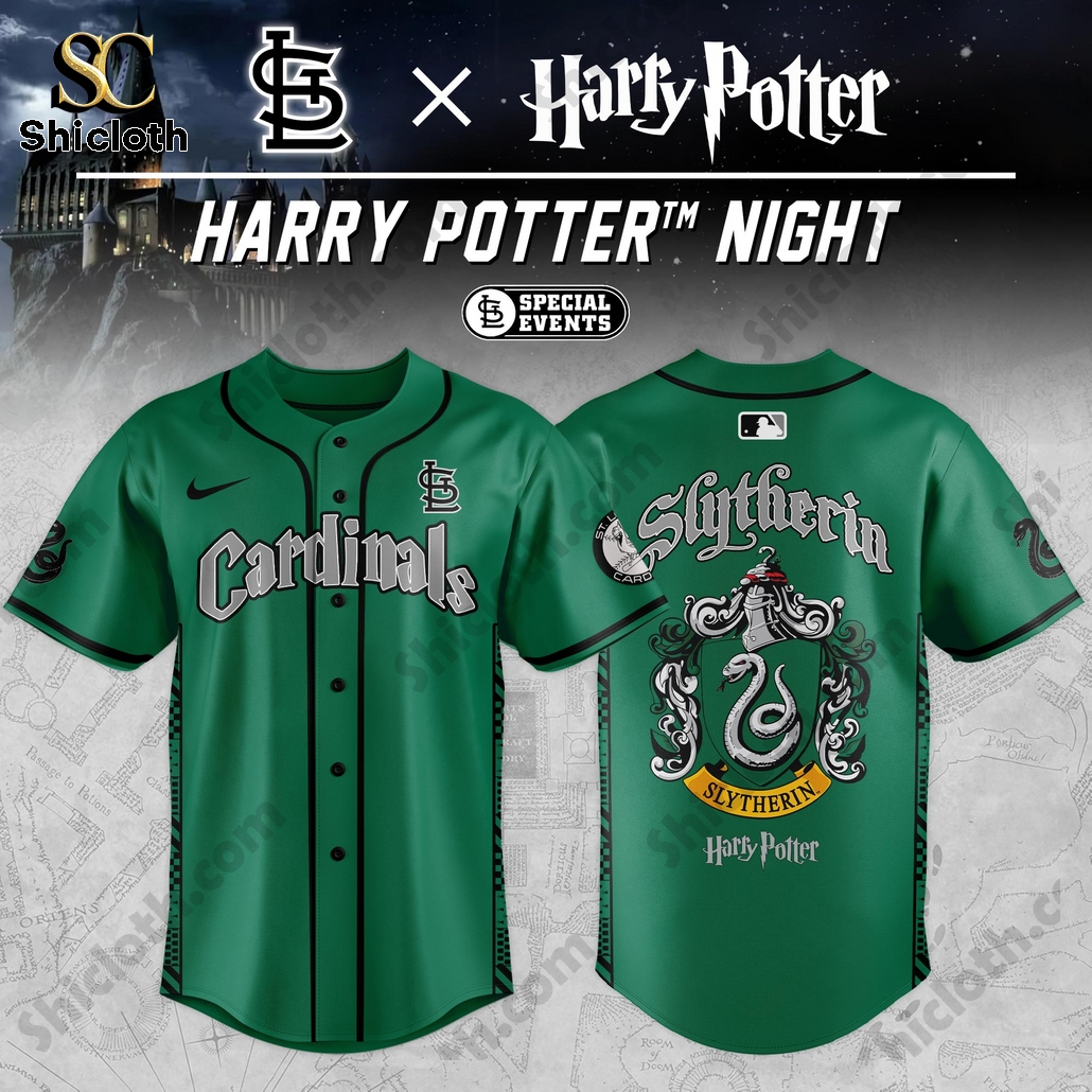 St. Louis Cardinals Slytherin House Baseball Jersey