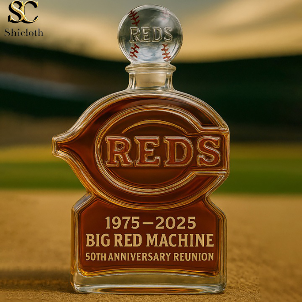 Cincinnati Reds Big Red Machine 50th Anniversary Reunion Whiskey Bottle
