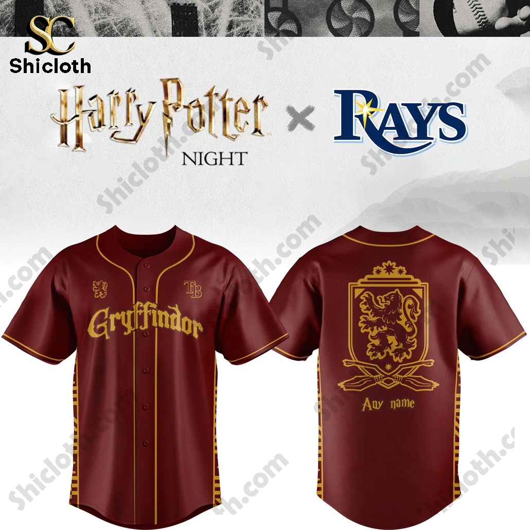 Tampa Bay Rays Gryffindor House Baseball Jersey