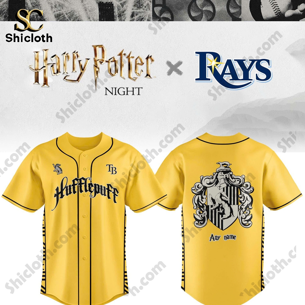 Tampa Bay Rays Hufflepuff House Baseball Jersey