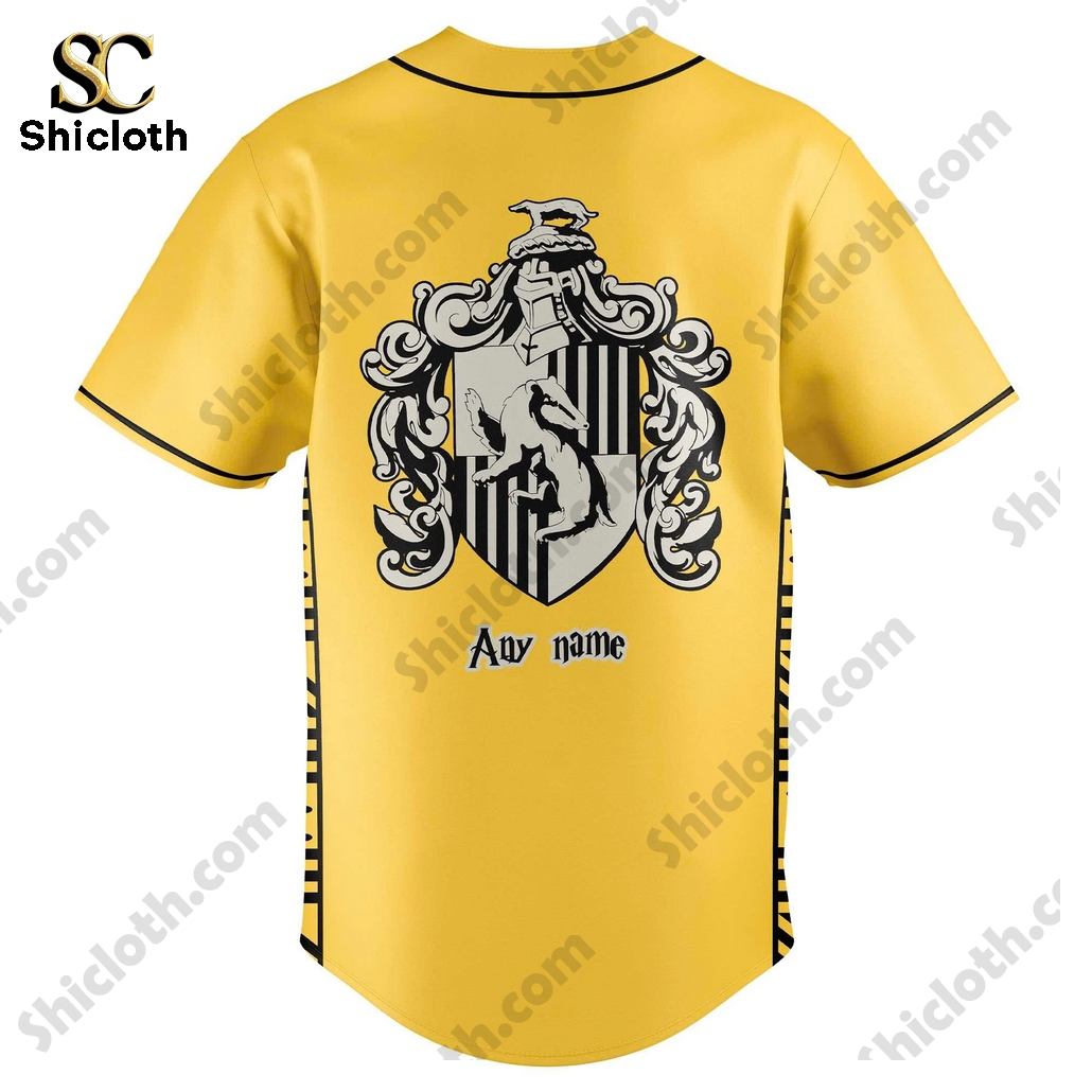Tampa Bay Rays Hufflepuff House Baseball Jersey 3 Tampa Bay Rays Hufflepuff House Baseball Jersey - Image 3