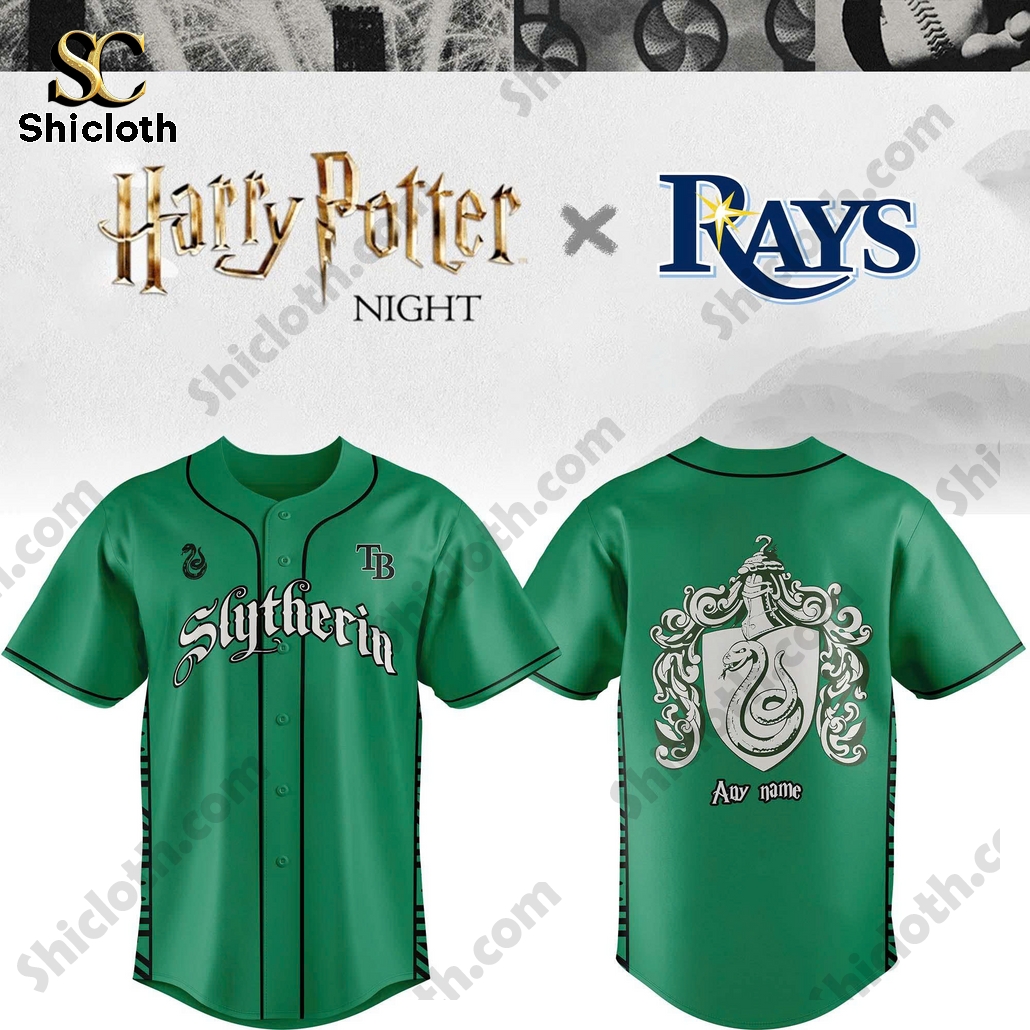 Tampa Bay Rays Slytherin House Baseball Jersey