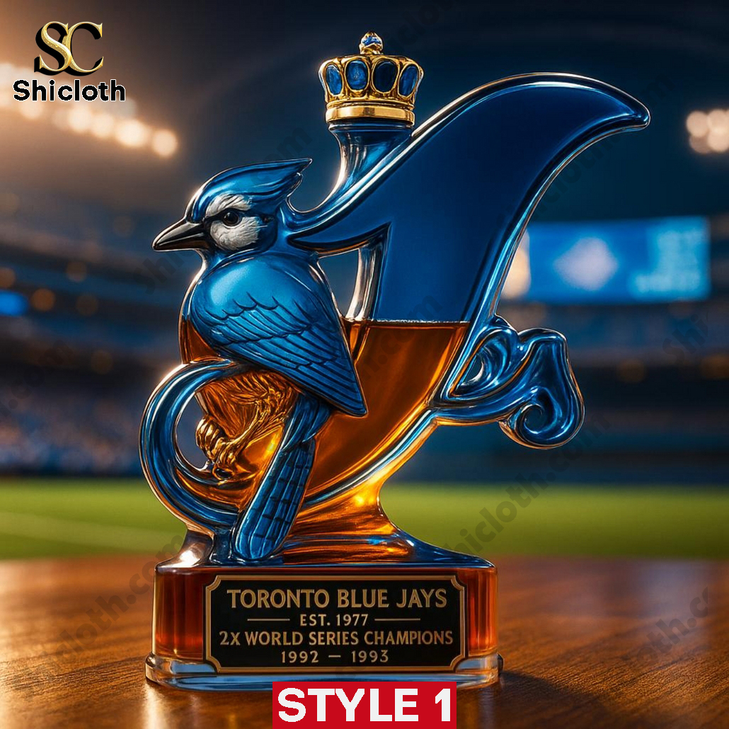 Toronto Blue Jays 2x World Series Champions Commemorative Whiskey Bottle