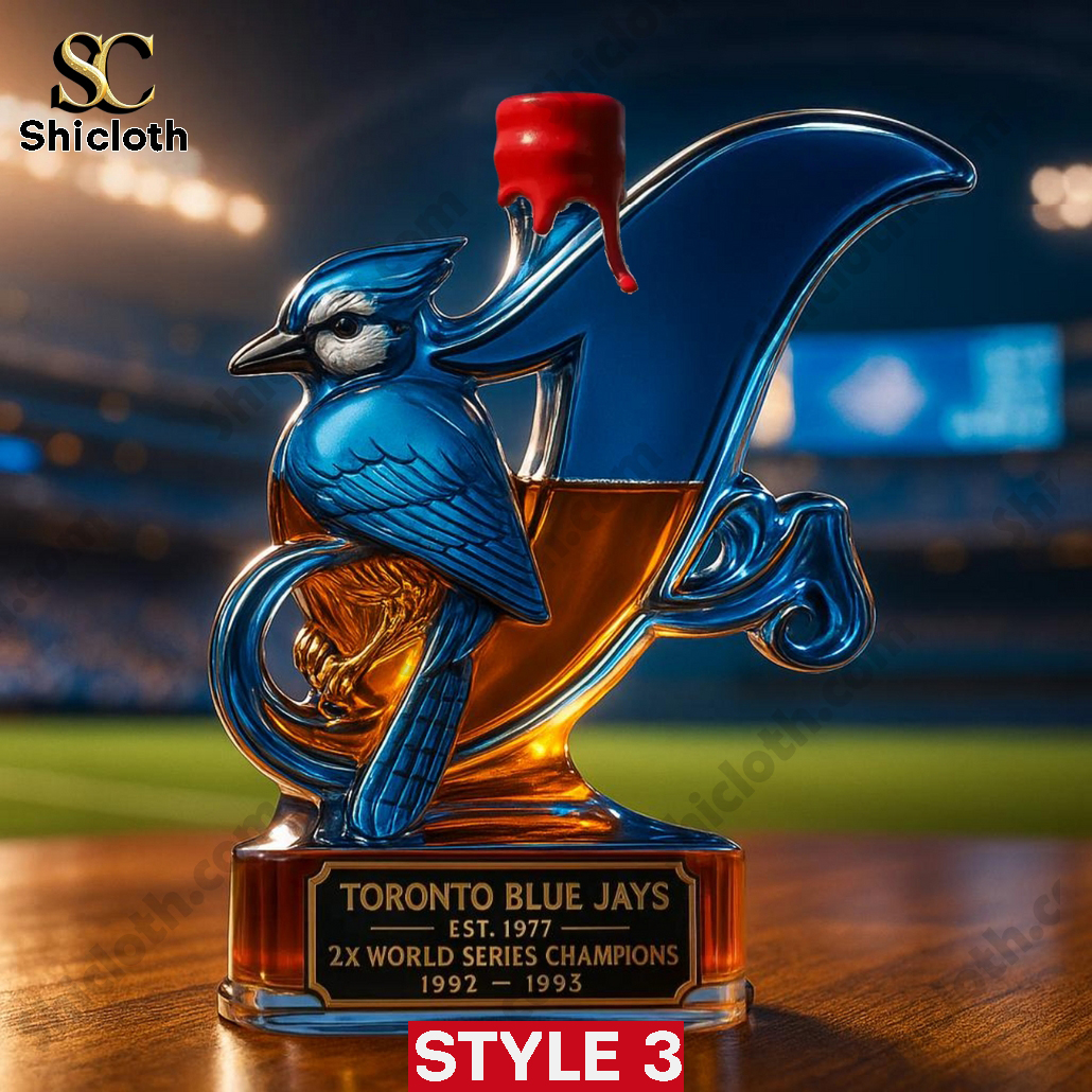 Toronto Blue Jays 2x World Series Champions Commemorative Whiskey Bottle 4 Toronto Blue Jays 2x World Series Champions Commemorative Whiskey Bottle - Image 4