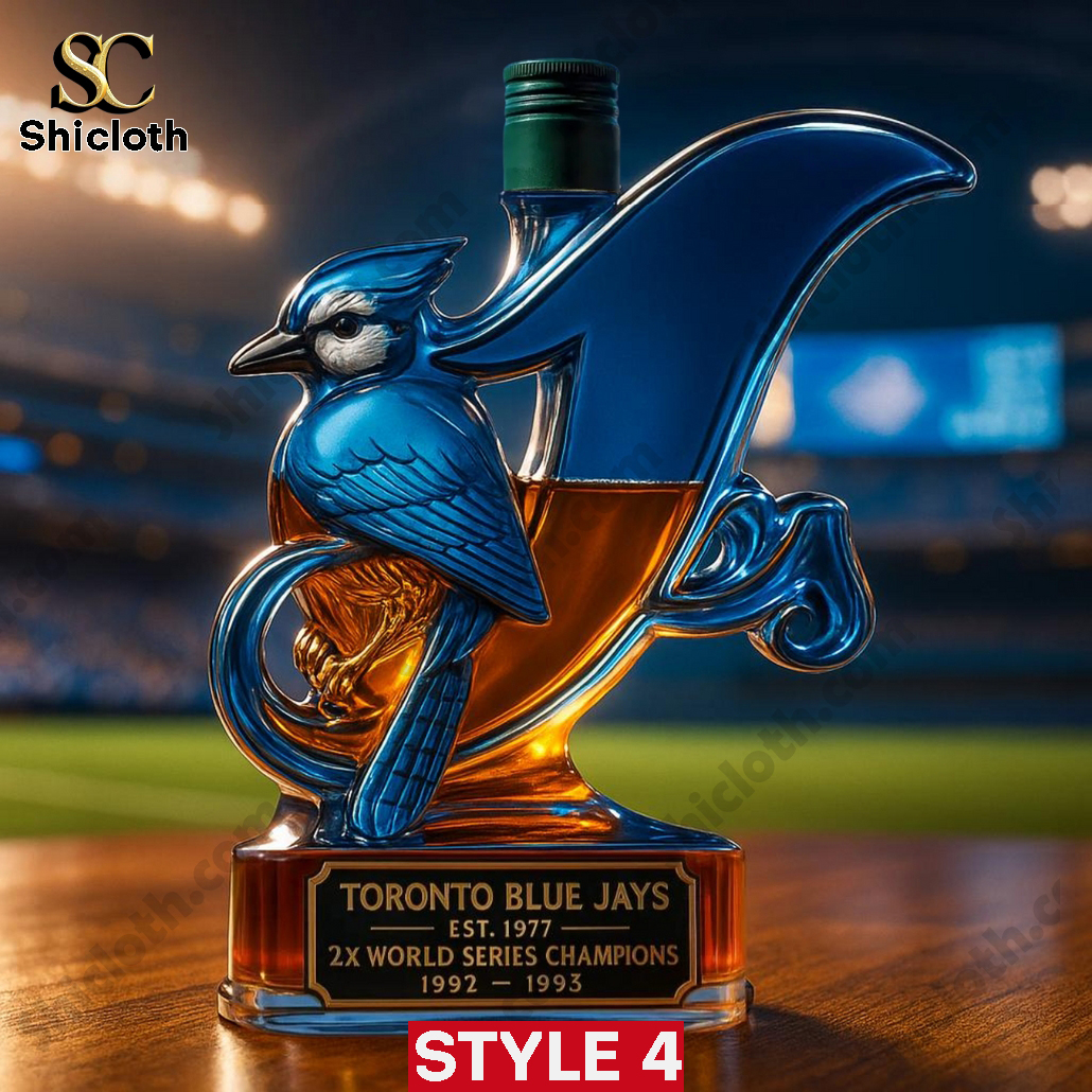 Toronto Blue Jays 2x World Series Champions Commemorative Whiskey Bottle 5 Toronto Blue Jays 2x World Series Champions Commemorative Whiskey Bottle - Image 5
