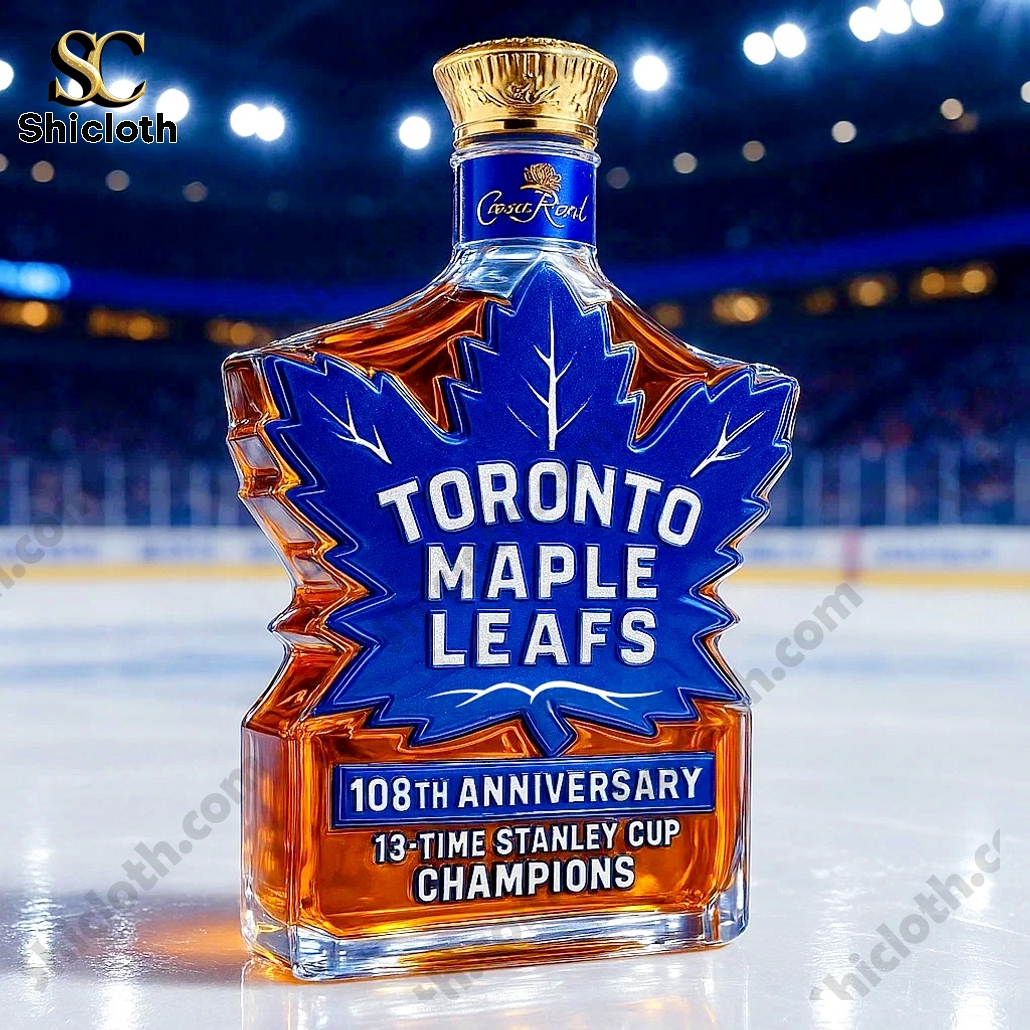 Toronto Maple Leafs 108th Anniversary Whiskey Bottle