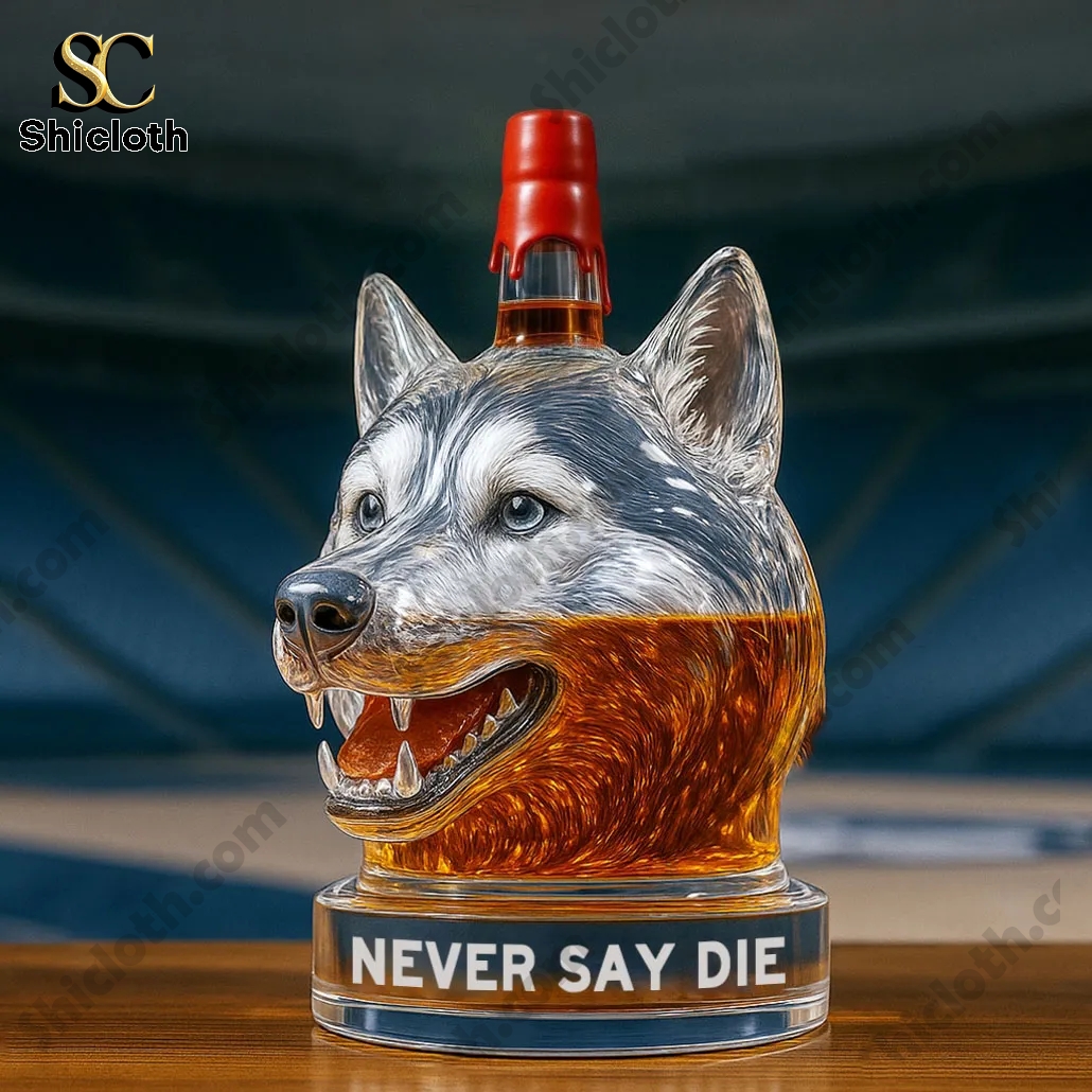 UConn Jonathan the Husky Whiskey Bottle 3 UConn Jonathan the Husky Whiskey Bottle - Image 3