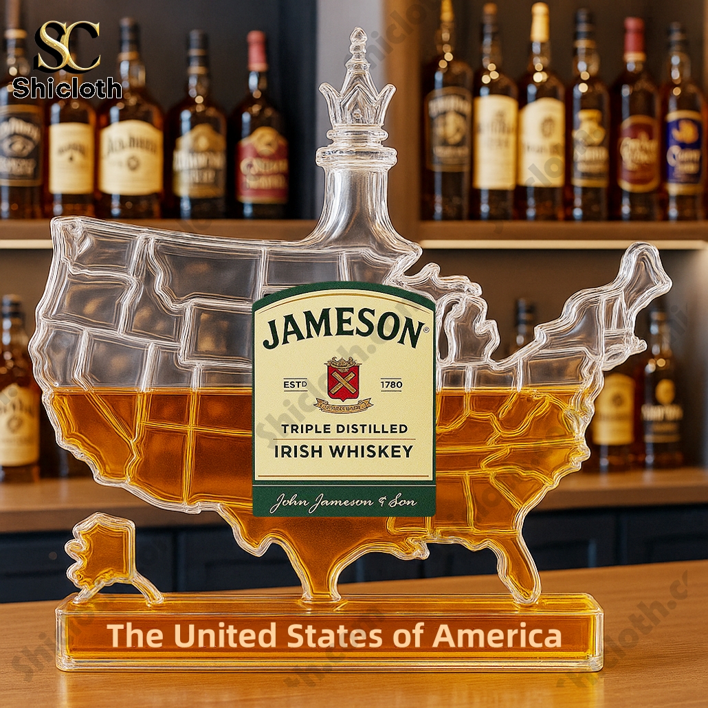 United States Map Whiskey Bottle 4 United States Map Whiskey Bottle - Image 4
