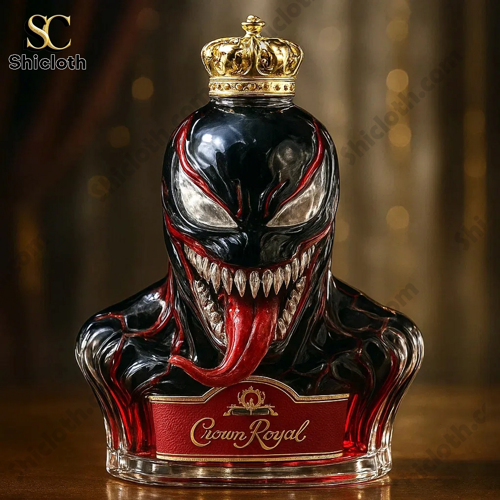 Venom Crown Royal Whiskey Bottle