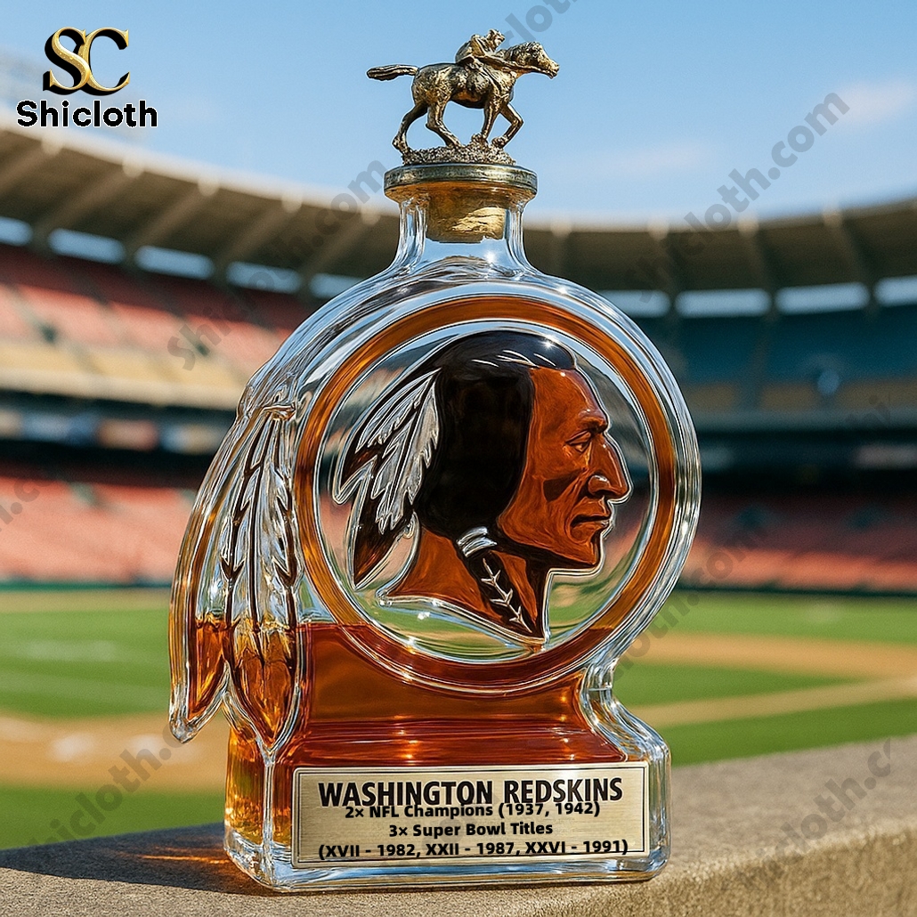 Washington Redskins Whiskey Bottle