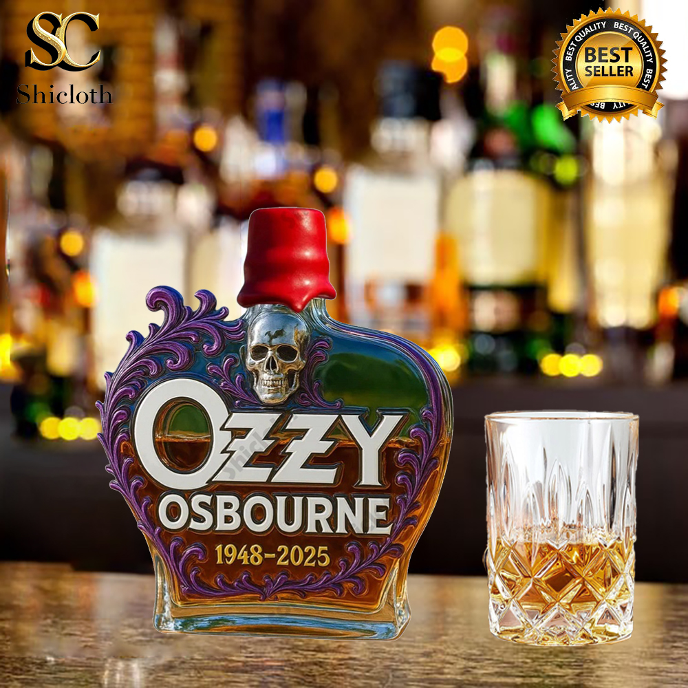 Ozzy Osbourne Skull 1948 2025 Crown Royal Whiskey Bottle 4 Ozzy Osbourne Skull 1948 2025 Crown Royal Whiskey Bottle - Image 4