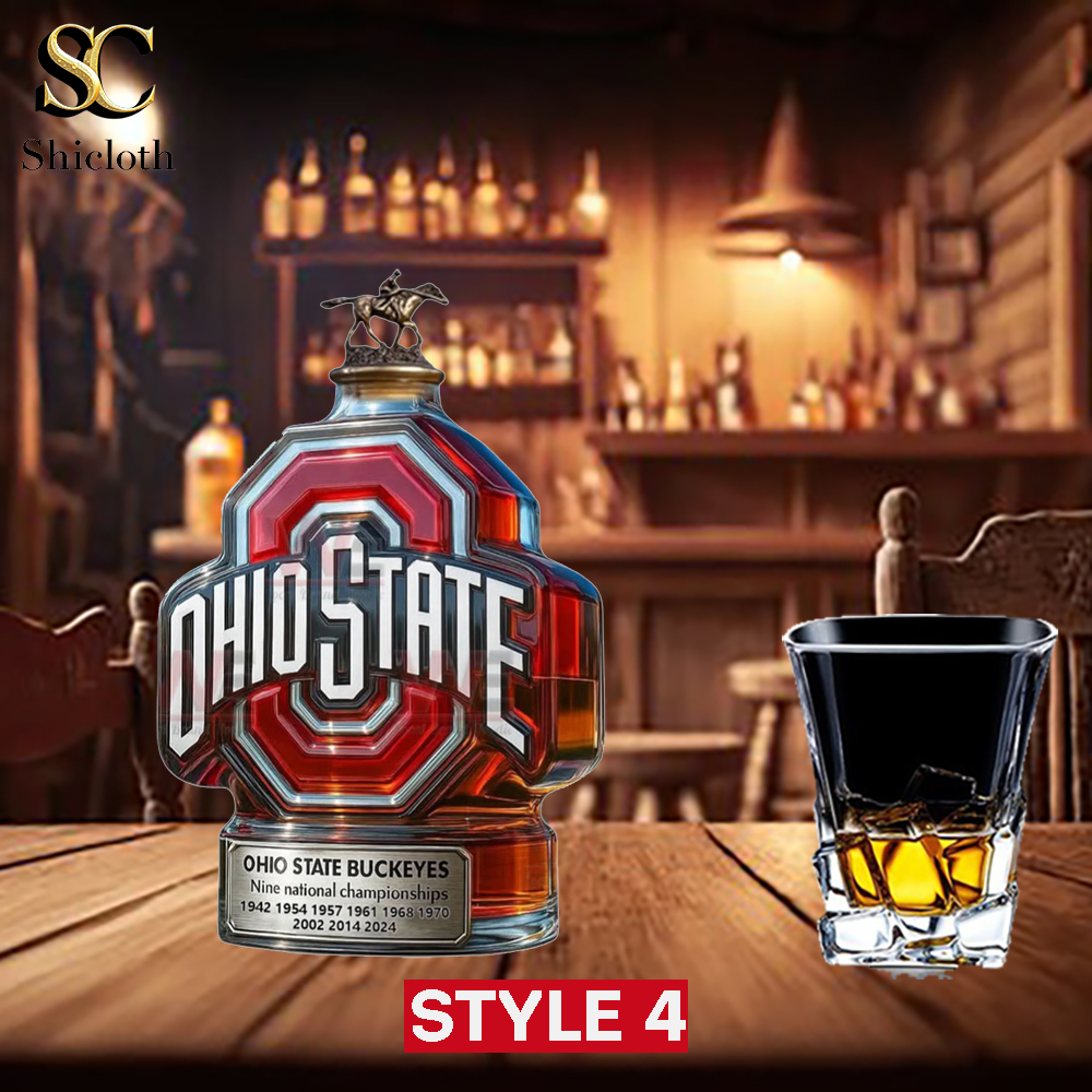 Ohio State Buckeyes Nine National Championships Whiskey Bottle 4 Ohio State Buckeyes Nine National Championships Whiskey Bottle - Image 4