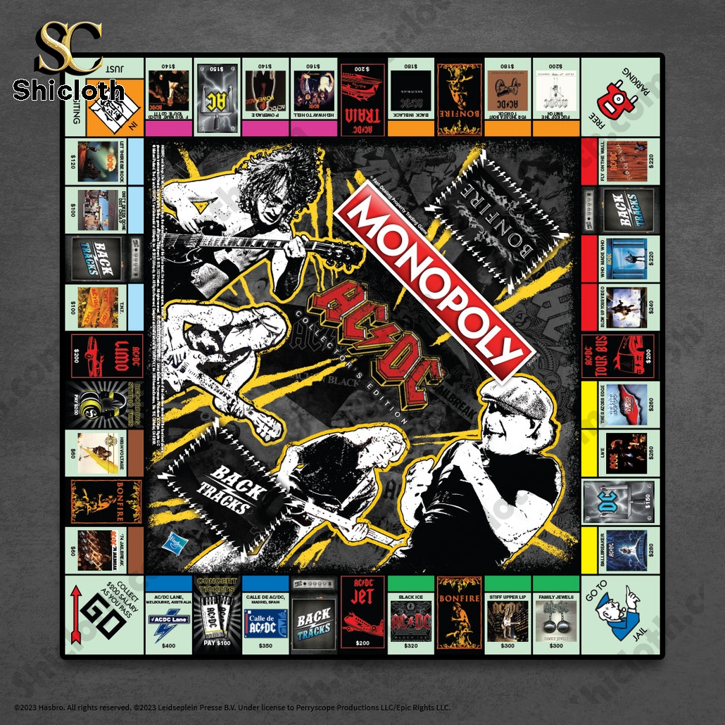 AC/DC Back in Black Edition Monopoly Board Game 8 AC/DC Back in Black Edition Monopoly Board Game - Image 8