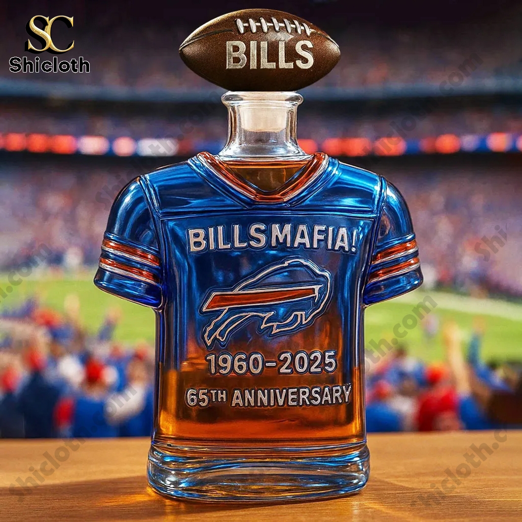 Bills 65TH Anniversary Jersey Whiskey Bottle