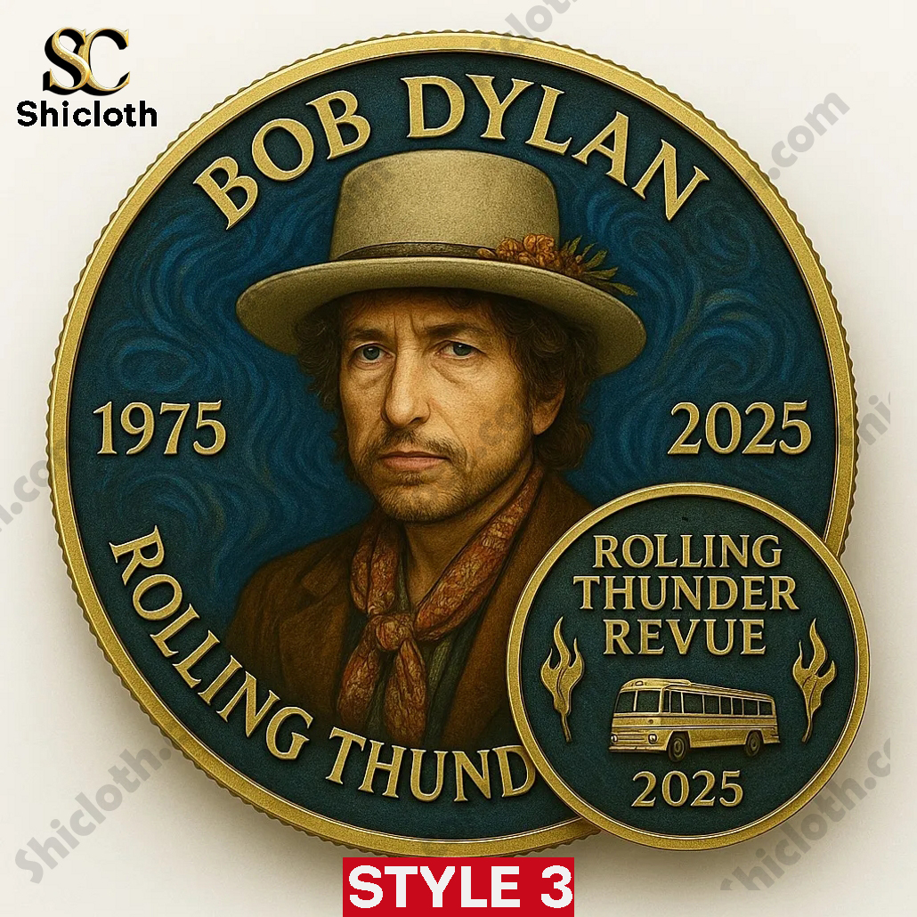 Bob Dylan Rolling Thunder 50th Anniversary Commemorative Coin 3 Bob Dylan Rolling Thunder 50th Anniversary Commemorative Coin - Image 3