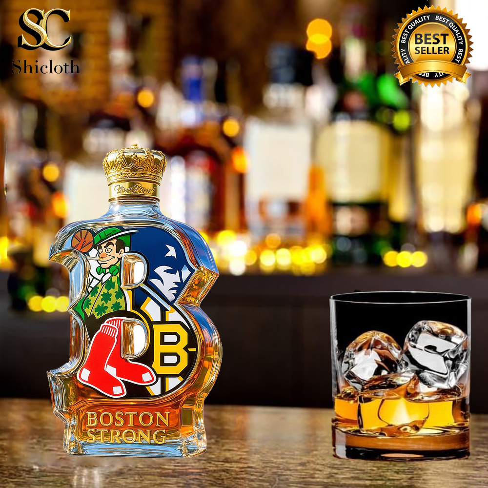 NEWEST Boston Strong Teams Glory Whiskey Bottle 3 NEWEST Boston Strong Teams Glory Whiskey Bottle - Image 3