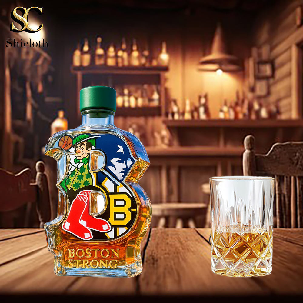 NEWEST Boston Strong Teams Glory Whiskey Bottle 5 NEWEST Boston Strong Teams Glory Whiskey Bottle - Image 5