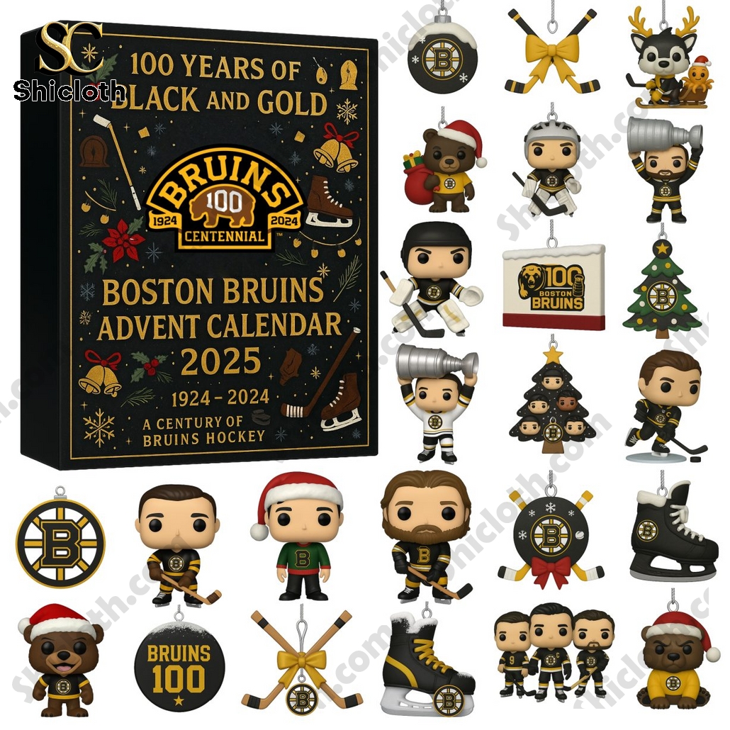 Boston Bruins 100th Anniversary Advent Calendar 2025