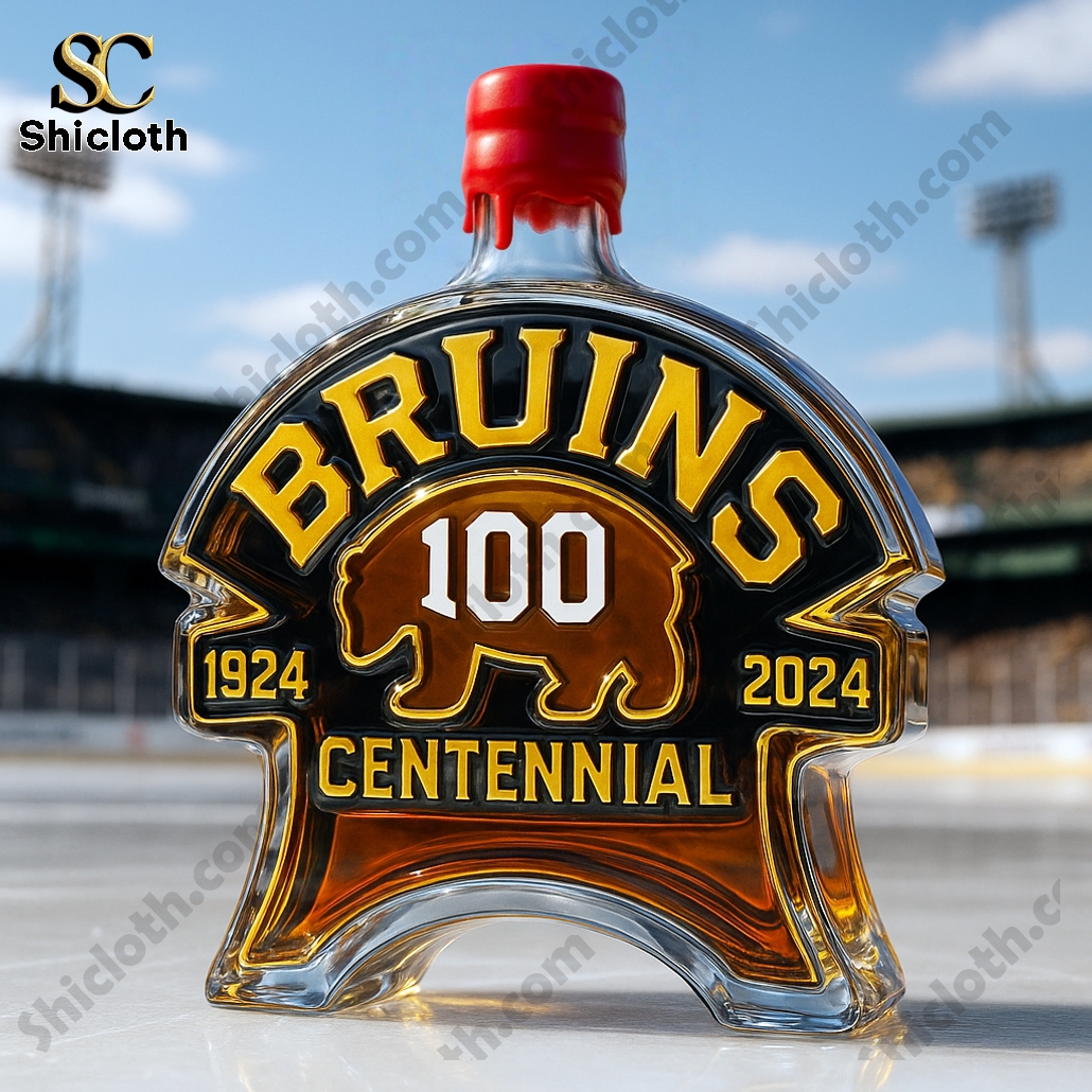 Boston Bruins 100th Anniversary Whiskey Bottle 3 Boston Bruins 100th Anniversary Whiskey Bottle - Image 3