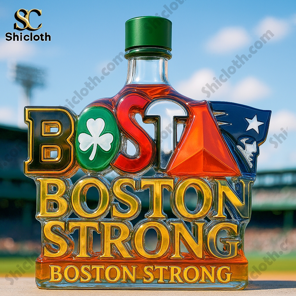Boston City Strong Sport Teams Whiskey Bottle 3 Boston City Strong Sport Teams Whiskey Bottle - Image 3