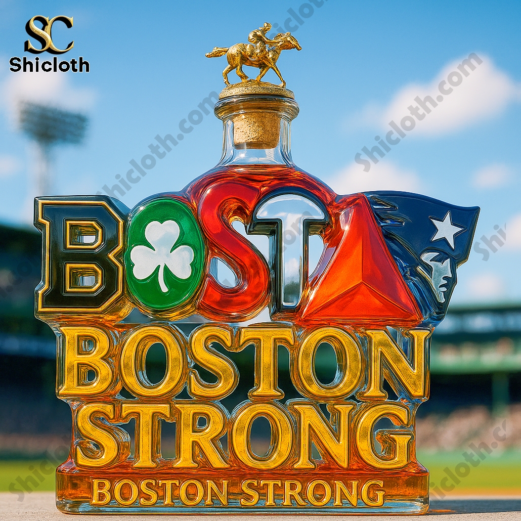Boston City Strong Sport Teams Whiskey Bottle 4 Boston City Strong Sport Teams Whiskey Bottle - Image 4