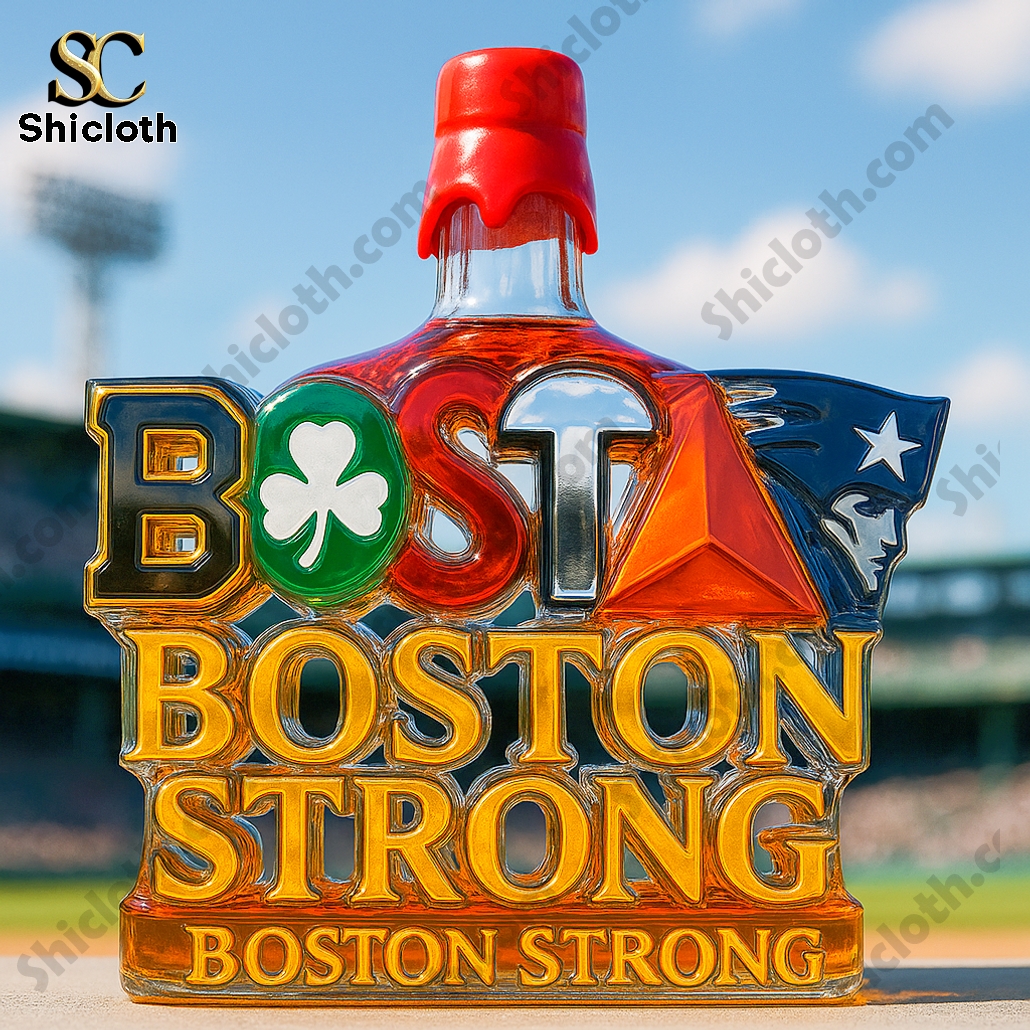 Boston City Strong Sport Teams Whiskey Bottle 5 Boston City Strong Sport Teams Whiskey Bottle - Image 5