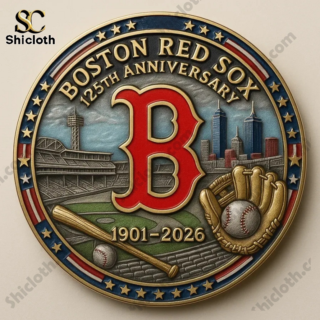 Boston Red Sox 125th Anniversary Commemorative Coin 3 Boston Red Sox 125th Anniversary Commemorative Coin - Image 3